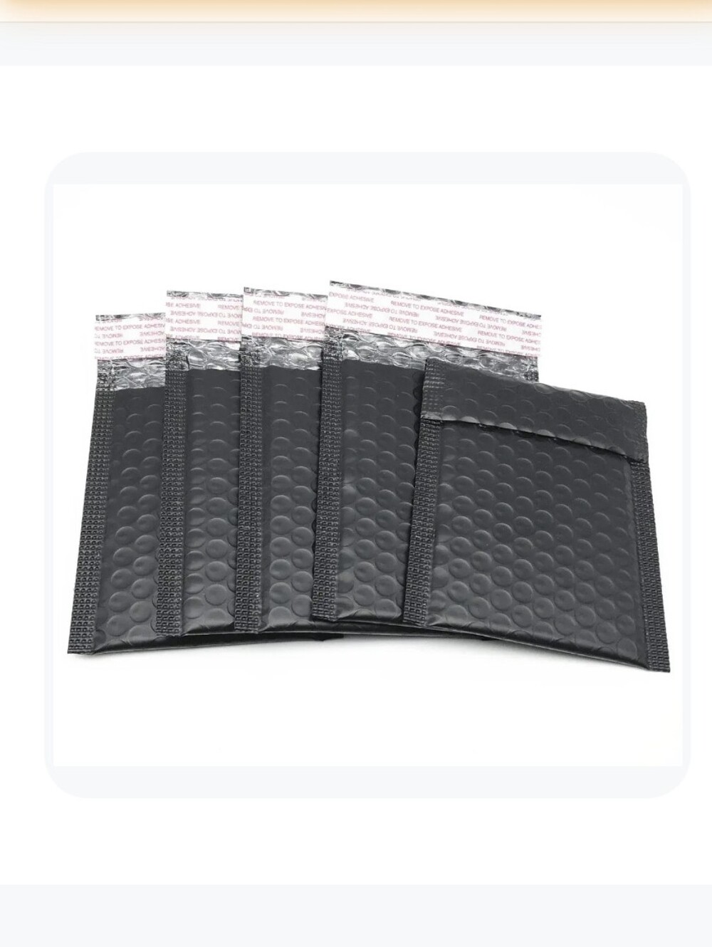 10 Black Bubble Mailers 6x10 Inch Pack Usable Size 6x9" Waterproof